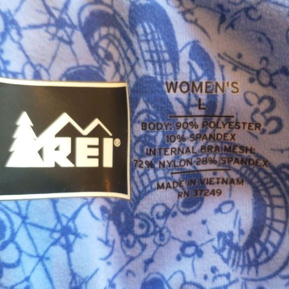 REI Intimates & Sleepwear Rei Purple Floral Sports Bra Tank Size